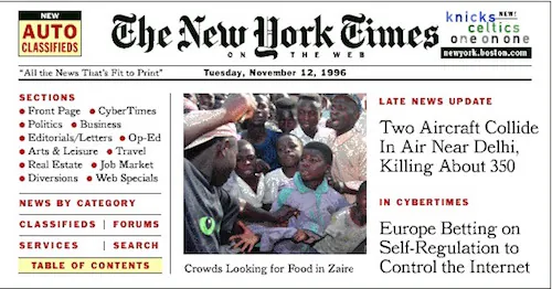 NYT on the web