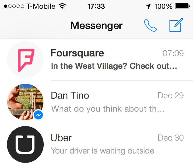 Facebook Messenger apps