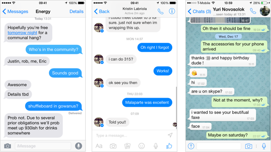 There are only so many ways to skin this messaging cat