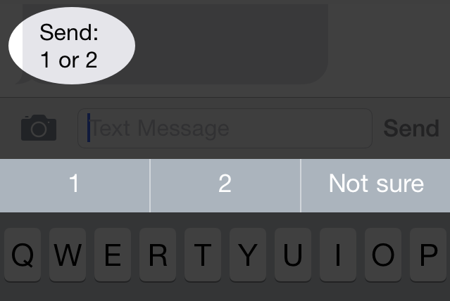 QuickType hints at a smarter Messages app