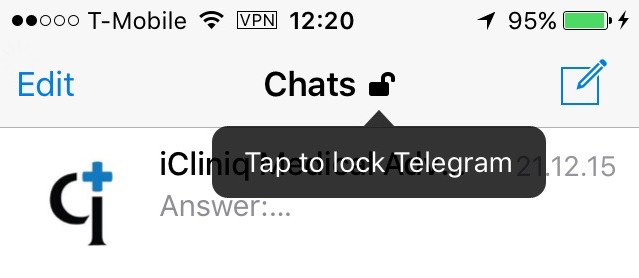Locking Telegram